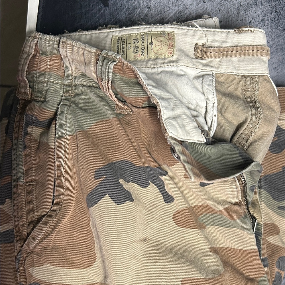 Camouflage Cargo Shorts